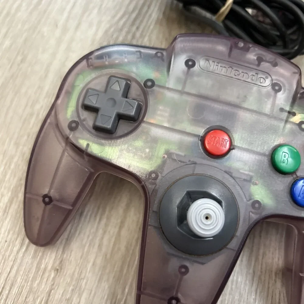 Official Nintendo 64 Controller Authentic OEM Purple N64 NUS-005 Works Loose